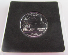 Load image into Gallery viewer, 2006 UNITED STATES MINT STATE QUARTER DOLLAR NEBRASKA 1867 PLATINUM PLATED
