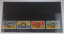 Load image into Gallery viewer, Sabah 1 State of Kuwait 8 Fils - 75 Fils 1962 4 Stamp Set MNH 1 Slightly Damaged
