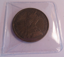 Load image into Gallery viewer, 1916 KING GEORGE V CANADA ONE CENT COIN EF+ PRESENTED IN CLEAR FLIP
