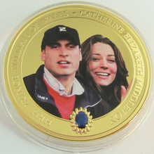 Load image into Gallery viewer, 2011 RBS SIX NATIONS RUGBY FEBRUARY 2007 GOLD PLATED COOK ISLANDS  $1 COIN/COA
