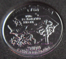 Load image into Gallery viewer, 2000 UNITED STATES MINT STATE QUARTER DOLLAR SOUTH CAROLINA 1788 PLATINUM PLATED
