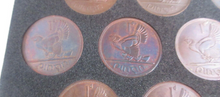 Load image into Gallery viewer, Eire Harp Pennies 1935 - 1966 Irish 10 coin set In Royal Mint Blue Book
