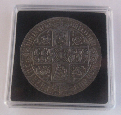 Queen Victoria Gothic Crown Medal Fantasy Coin In Quad Capsule