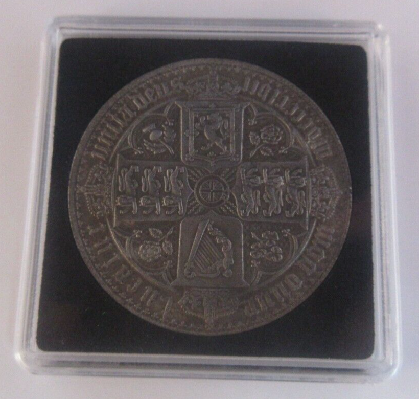 Queen Victoria Gothic Crown Medal Fantasy Coin In Quad Capsule