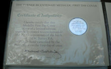 Load image into Gallery viewer, TURNER BICENTENARY MEDALLIC FIRST DAY COVER  PNC,STAMPS, P/MARK, PADDED CASE

