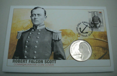 1868-1912 ROBERT FALCON SCOTT BAILIWICK OF JERSEY BUNC £5 CROWN COINCOVER PNC