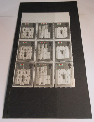 QUEEN ELIZABETH II PRE DECIMAL 1969 INVESTITURE PRINCE OF WALES STAMPS x9 MNH