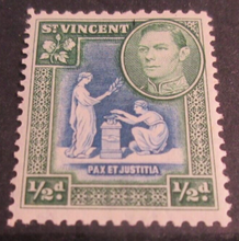 Load image into Gallery viewer, KING GEORGE VI TURKS &amp; CAICOS &amp; ST VINCENT STAMPS WITH STAMP HOLDER
