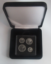 Load image into Gallery viewer, 1863 Maundy Money Queen Victoria 1d - 4d 4 UK Coin Set In Quadrum Box EF - Unc
