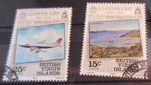 Load image into Gallery viewer, VARIOUS WORLD STAMPS FALKLAND ISLANDS &amp; BVI MNH WITH STAMP HOLDER

