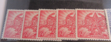 Load image into Gallery viewer, AUSTRALIA PEACE STAMP SET KING GEORGE VI 1945 MNH &amp; MLH 15 X STAMPS &amp; HOLDER
