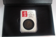 Load image into Gallery viewer, 1926 Queen Elizabeth II 95th Birthday George V Penny DateStamp Coin Slab Box/COA
