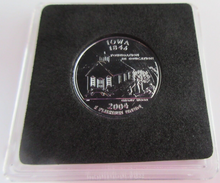 Load image into Gallery viewer, 2004 UNITED STATES MINT STATE QUARTER DOLLAR IOWA 1846 PLATINUM PLATED
