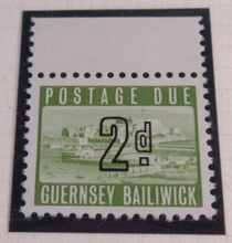 Load image into Gallery viewer, BAILIWICK OF GUERNSEY POSTAGE DUE STAMPS MNH 1d 2d 3d 3d 5d &amp; 6d WITH ALBUM PAGE
