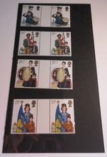 Load image into Gallery viewer, 1982 YOUTH ORGANIZATIONS DECIMAL STAMPS GUTTER PAIRS MNH IN STAMP HOLDER
