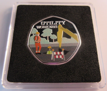 Load image into Gallery viewer, 2020 THANK YOU KEYWORKERS SAMOA HALF DOLLAR COIN BOX &amp; COA - UTILITY WORKERS
