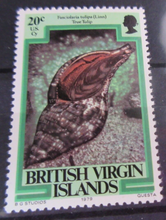 Load image into Gallery viewer, BRITISH VIRGIN ISLANDS SEA CREATURE STAMPS MNH WITH STAMP HOLDER PAGE
