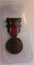 Load image into Gallery viewer, 1912-1913 THE KINGS MEDAL FOR LCC ATTENDANCE GOOD CONDUCT &amp; INDUSTRY WITH RIBBON
