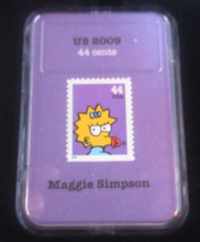 Load image into Gallery viewer, The Simpsons Limited Collectors Edition 5 x USA Stamps Boxed COA Number 009
