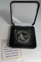 Load image into Gallery viewer, 2013 CHURCHILL SILVER PROOF GIBRALTAR £20 TWENTY POUND COIN WITH BOX &amp; COA

