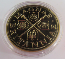 Load image into Gallery viewer, 2020 LEAP YEAR GOLD PLATED MEDAL CAPSULE BOX &amp; COA
