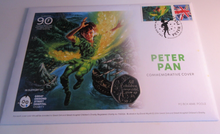 Load image into Gallery viewer, 2019 PETER PAN COMPLETE COMMEMORATIVE COVER COLLECTION QEII IOM 50p PNC&#39;S
