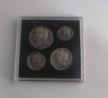 Load image into Gallery viewer, 1826 Maundy Money George IV 1d - 4d 4 UK Coin Set In Quadrum Box EF - Unc
