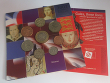 Load image into Gallery viewer, 2002 United Kingdom Coinage Year Set Brilliant Uncirculated 8 Coin Pack
