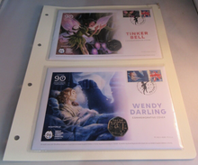 Load image into Gallery viewer, 2019 PETER PAN COMPLETE COMMEMORATIVE COVER COLLECTION QEII IOM 50p PNC&#39;S
