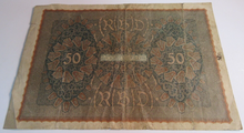 Load image into Gallery viewer, GERMAN BANKNOTES 20 50 5000 MARK REICHSBANKNOTES 1919 &amp; 1922 WITH NOTE HOLDER
