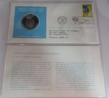 Load image into Gallery viewer, 1977 To Avert a Worldwide Crisis First Edition United Nations Silver Proof Medal
