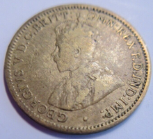 Load image into Gallery viewer, KING GEORGE V 3d WEST AFRICA TIN BRASS THREE PENCE COINS 1925 &amp; 1926 CLEAR FLIP
