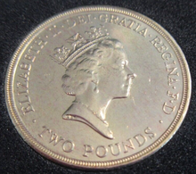 Load image into Gallery viewer, UNITED NATIONS FOR PEACE QUEEN ELIZABETH II £2 1995 50 UK TWO POUND COIN BUNC
