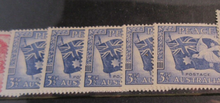 Load image into Gallery viewer, AUSTRALIA PEACE STAMP SET KING GEORGE VI 1945 MNH &amp; MLH 15 X STAMPS &amp; HOLDER
