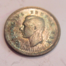 Load image into Gallery viewer, KING GEORGE VI 3d .800 SILVER THREEPENCE 1951 IN CLEAR PROTECTIVE FLIP
