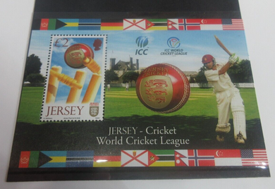 ICC World Cricket League Jersey Cricket £2 Stamp Mini Sheet