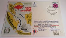 Load image into Gallery viewer, RAF ESCAPING SOCIETY FLOWN FIRST DAY STAMP COVER - ESCAPE FROM SINGAPORE
