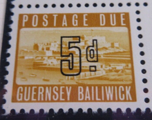 Load image into Gallery viewer, BAILIWICK OF GUERNSEY POSTAGE DUE STAMPS MNH 1d 2d 3d 3d 5d &amp; 6d WITH ALBUM PAGE
