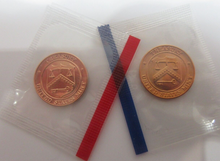 Load image into Gallery viewer, Philadelphia &amp; Denver USA Mint Uncirculated 2 x Tokens
