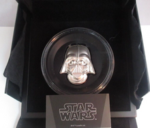 Load image into Gallery viewer, Darth Vader Helmet Star Wars 2019 Silver Proof 2oz Niue $5 Dollars Coins Box&amp;COA
