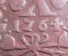 Load image into Gallery viewer, 1764 JOSE I PORTUGAL 10 REIS COPPER COIN PRESENTED IN QUADRANT CAPSULE
