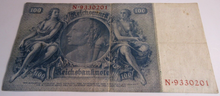 Load image into Gallery viewer, GERMAN BANKNOTE 100 MARK 1924 REICHSBANKNOTE WITH NOTE HOLDER
