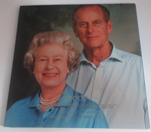 Load image into Gallery viewer, 2007 Queen Elizabeth II &amp; Philip Diamond Wedding UK Royal Mint £5 BUnc Coin Pack
