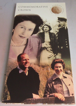 Load image into Gallery viewer, 1947-1997 ROYAL GOLDEN WEDDING ANNIVERSARY BUNC £5 CROWN PACK
