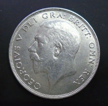 Load image into Gallery viewer, 1923 GEORGE V BARE HEAD COINAGE HALF 1/2 CROWN SPINK 4021A CROWNED SHIELD A1
