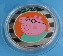 Load image into Gallery viewer, PEPPA PIG SILVER PLATED COMMEMORATIVE COLLECTION  IN PACK COMPLETE 6 MEDALS
