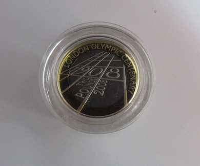 2008 London Olympic Centenary Silver Proof Piedfort Royal Mint £2 Two Pound Coin
