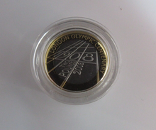 Load image into Gallery viewer, 2008 London Olympic Centenary Silver Proof Piedfort Royal Mint £2 Two Pound Coin
