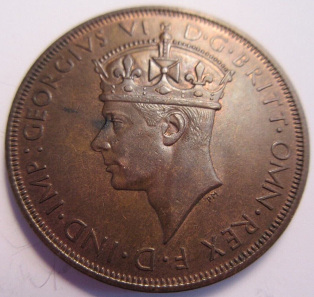 KING GEORGE VI STATES OF JERSEY ONE TWELFTH OF A SHILLING 1947 UNC WITH LUSTRE