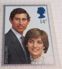 Load image into Gallery viewer, 1981 PRINCE CHARLES &amp; LADY DIANA SPENCER 14P STAMPS X 7 WITH TRAFFIC LIGHTS MNH
